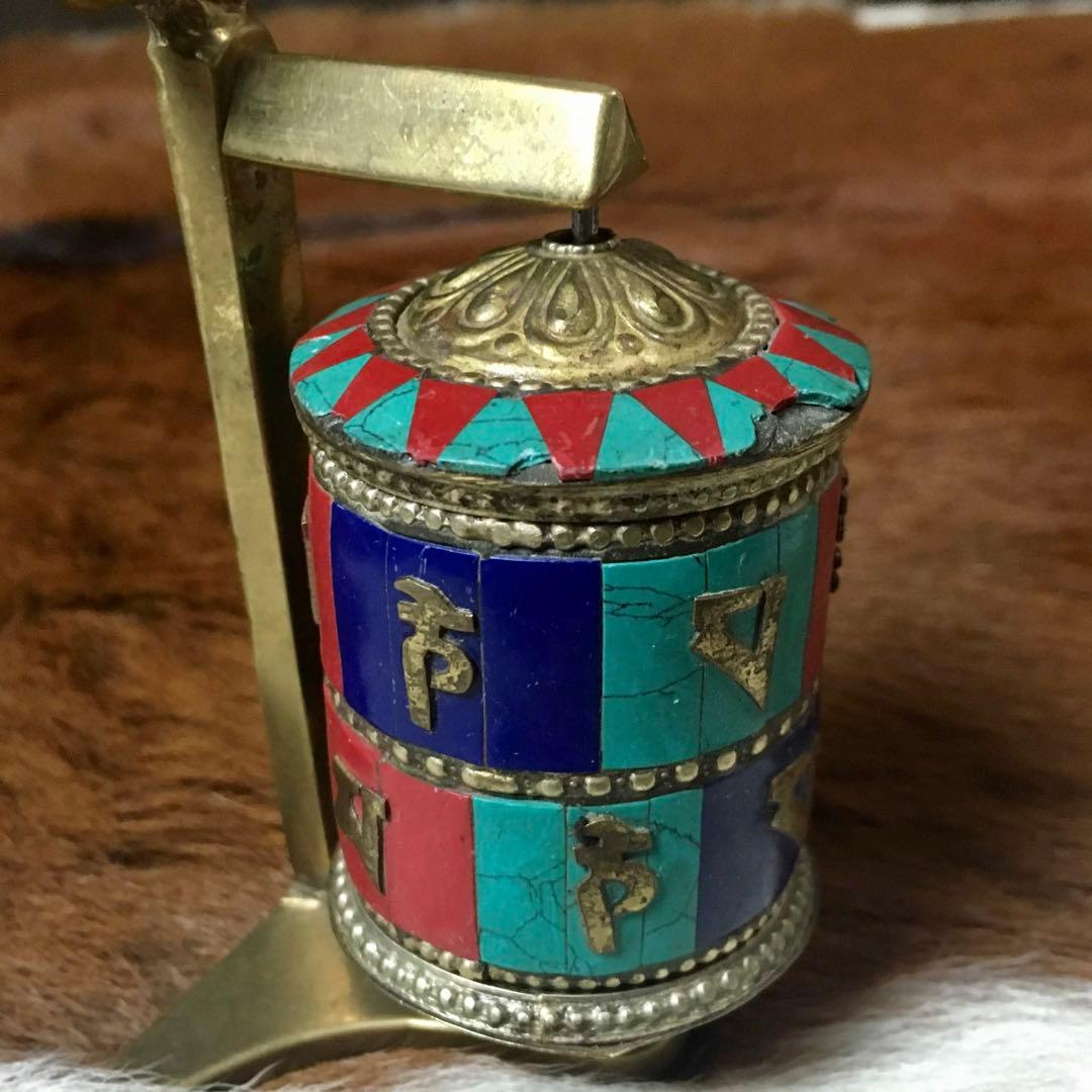 ★マニ車★チベット密教仏教★経典★法具★ビンテージ★