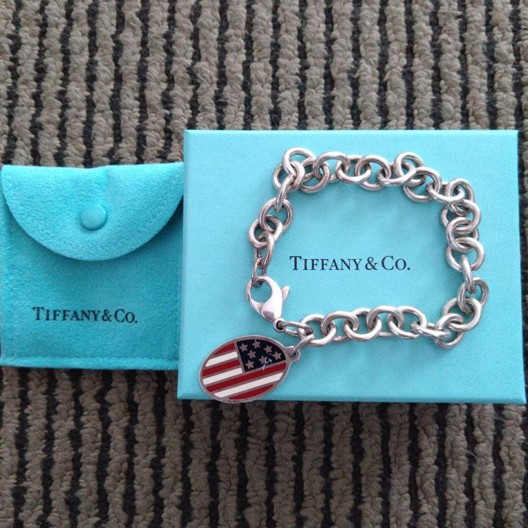 Tiffany & Co. アメリカ国旗 チェーンブレスレット