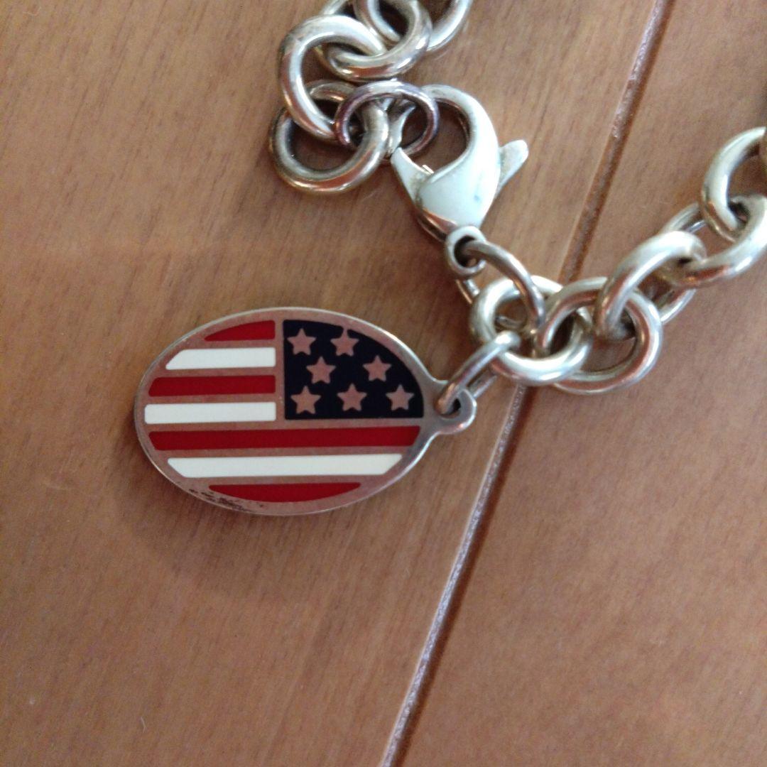Tiffany & Co. アメリカ国旗 チェーンブレスレット
