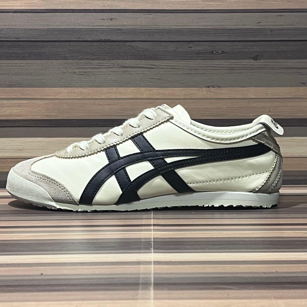 オニツカタイガー メキシコ66 アイボリー ブラック 23.5cm