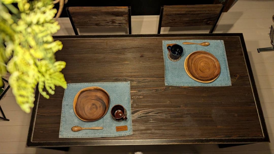 アルモニア モダンな木製ダイニングテーブルセット