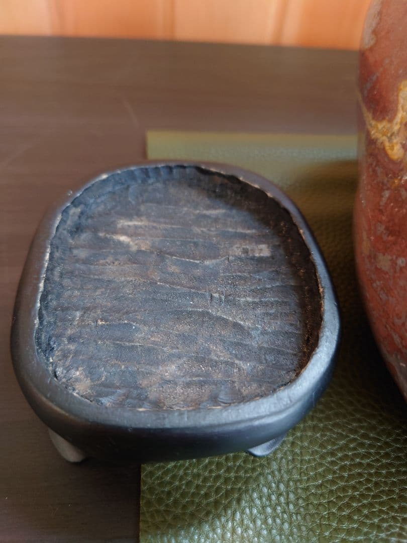 津軽　錦石 鑑賞石　青森県津軽西海岸　自然石　盆石　水石　赤石