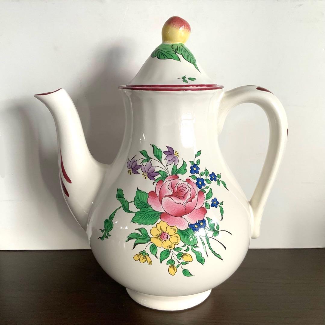 リュネヴィル　Lunéville ポット　シュガーポット　クリーマーのセット