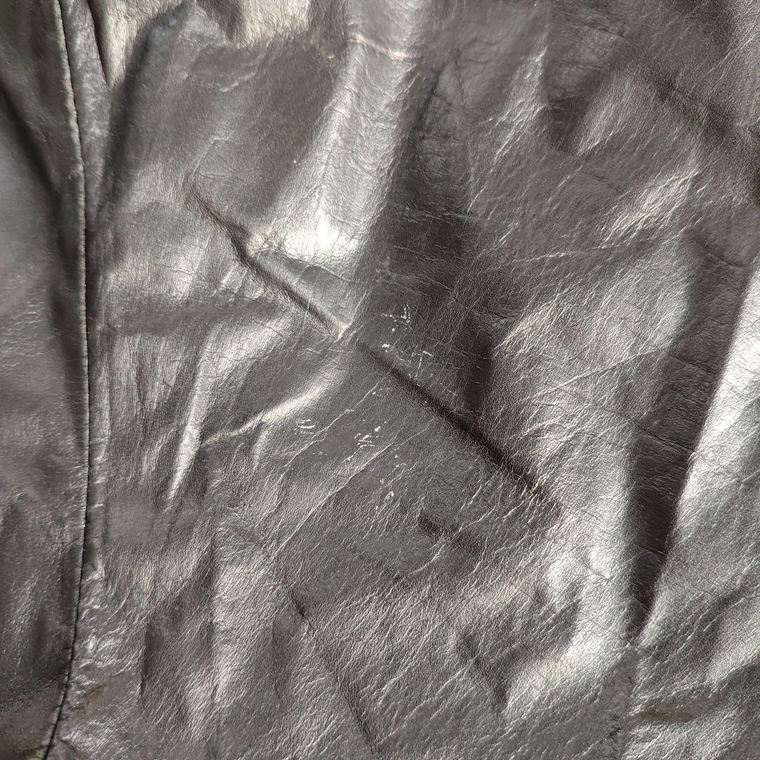 adidas レザーパンツ ヴィンテージ 90s RUN DMC オールブラック