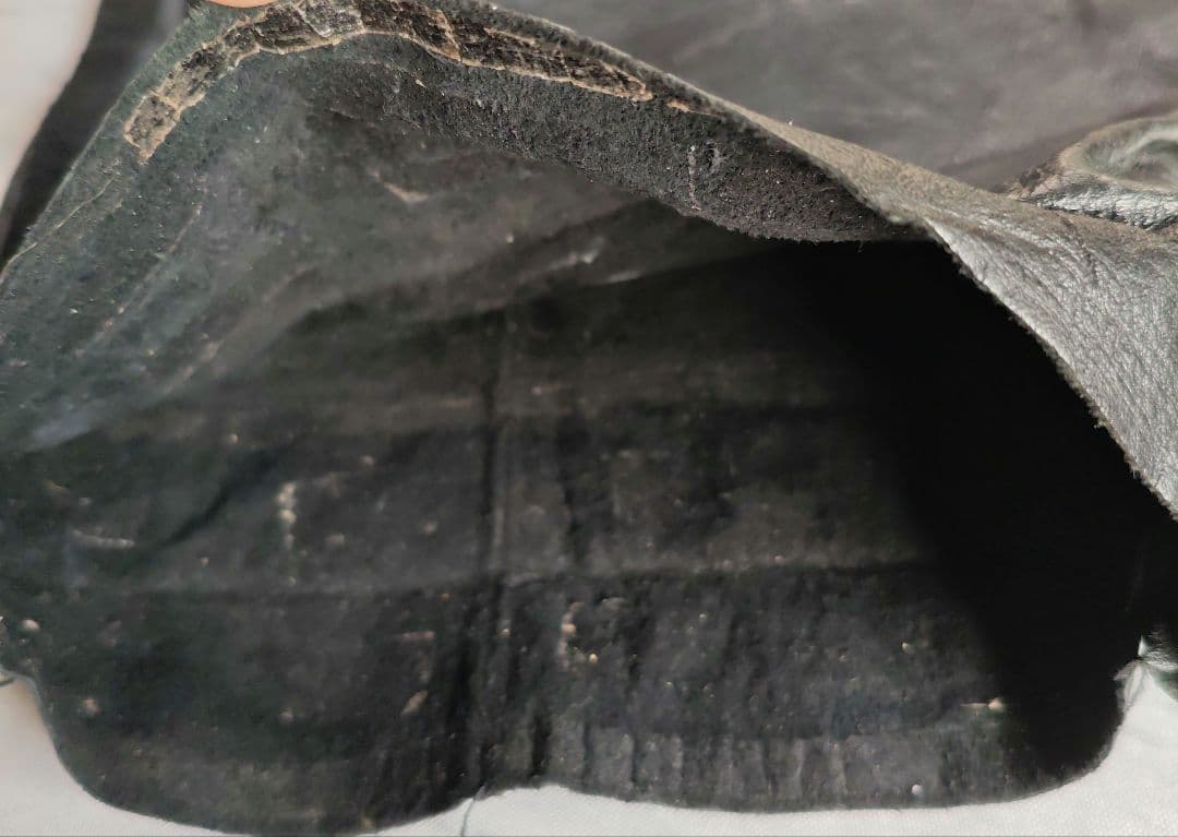 adidas レザーパンツ ヴィンテージ 90s RUN DMC オールブラック