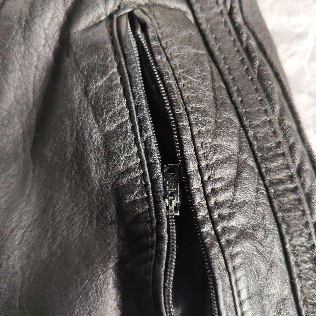 adidas レザーパンツ ヴィンテージ 90s RUN DMC オールブラック