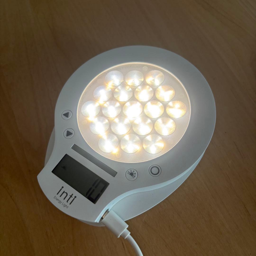 【美品】inti4s 光で起きる目覚まし時計 inti Energy Light