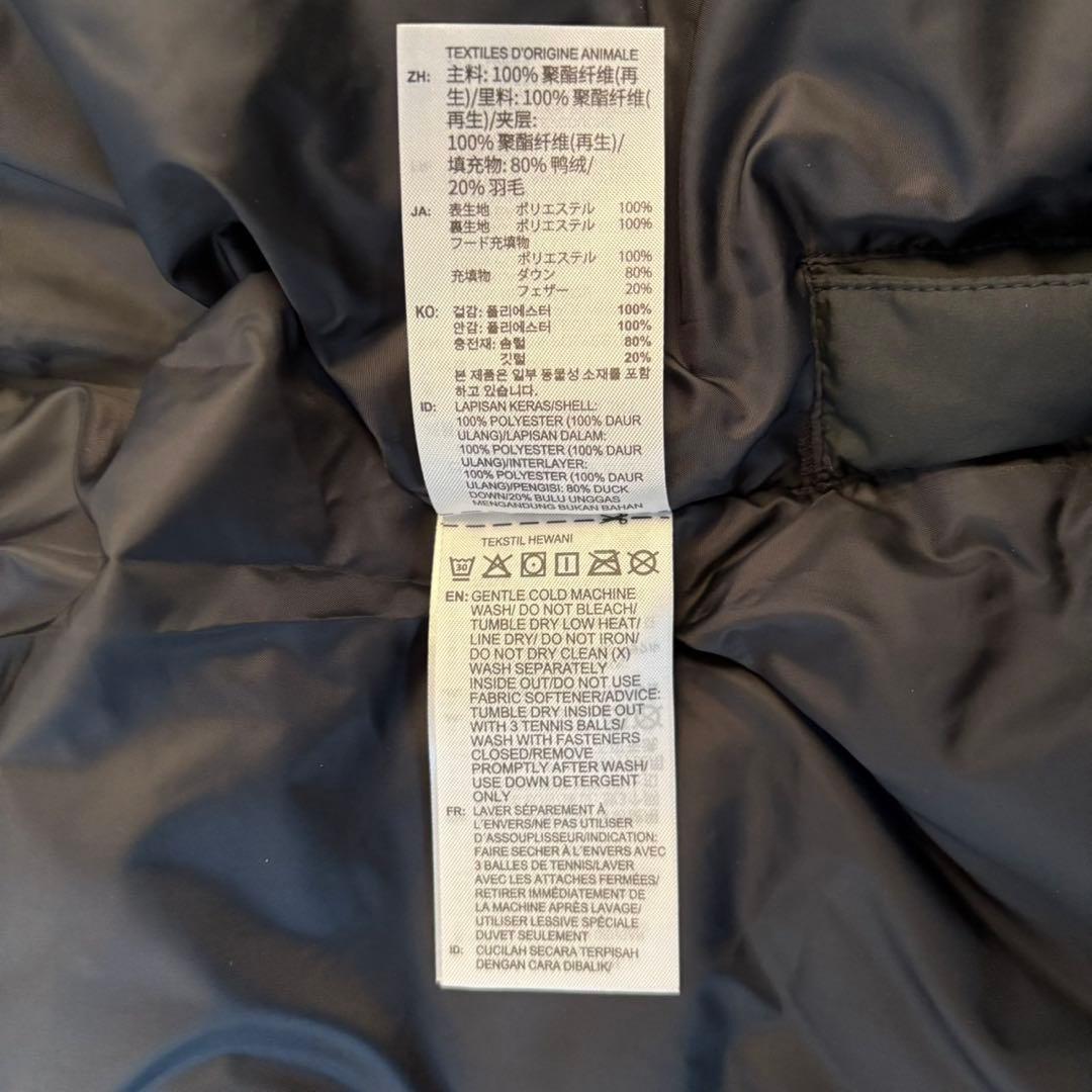 アディダス スリーストライプス レギュラーフィット ロング ダウン コート XL