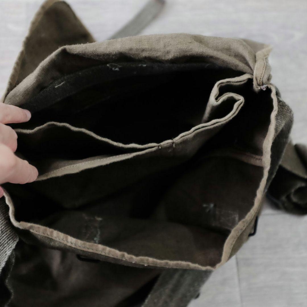 フランス軍 リネンショルダーバッグ