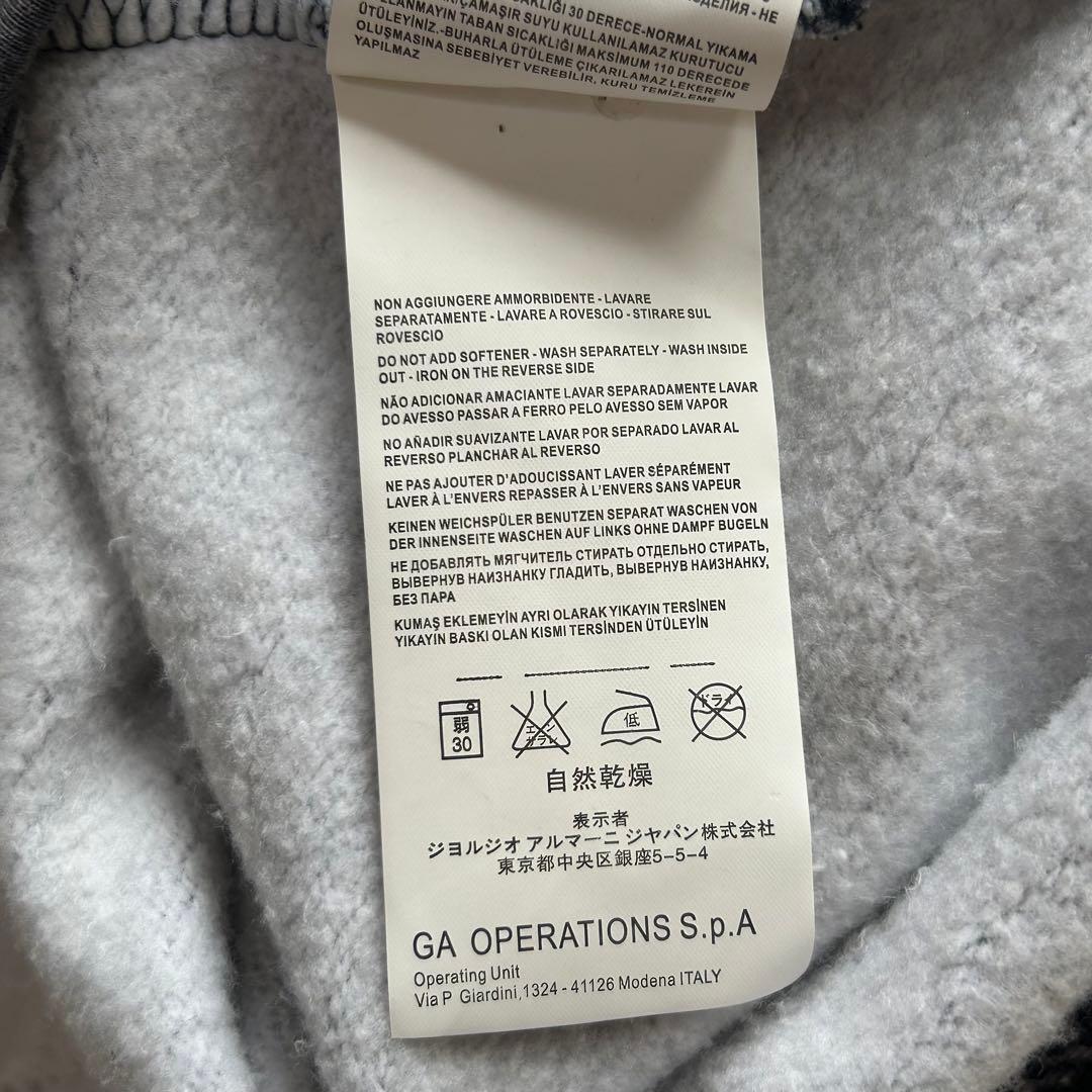 EMPORIO ARMANI EA7〔XXL〕大きい 裏起毛 ジップ ハイネック