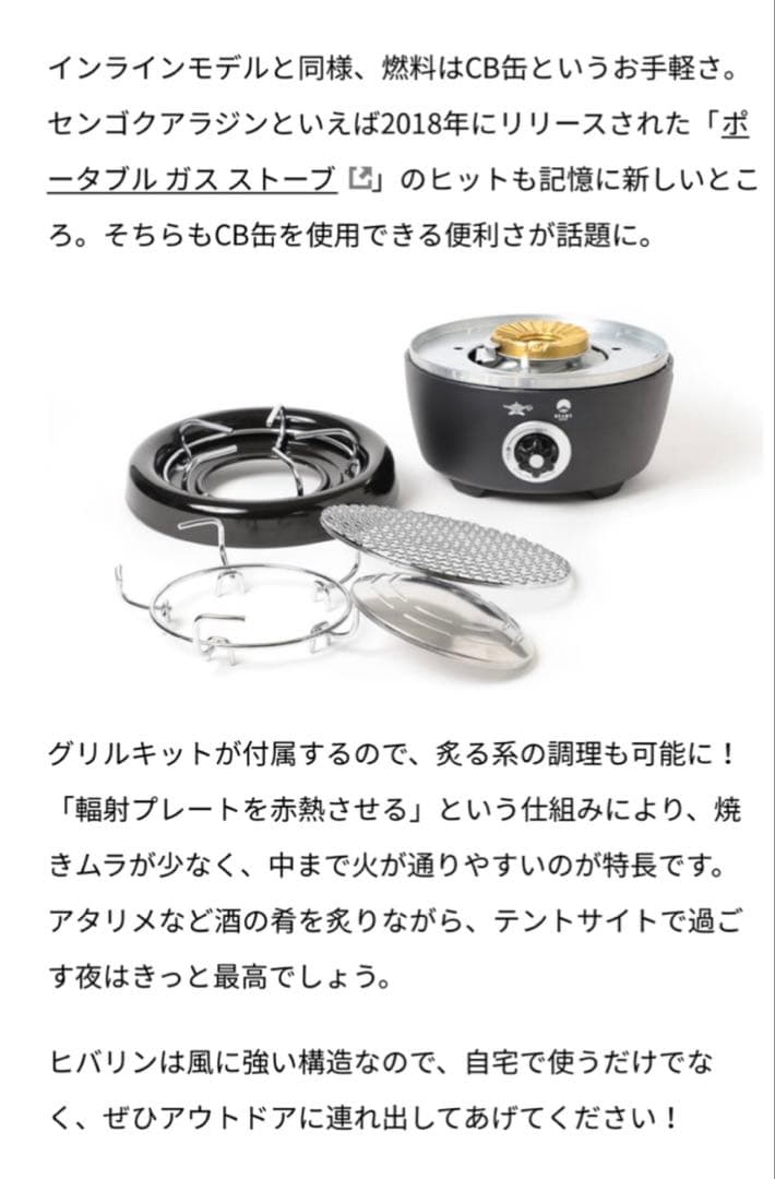 【限定】　センゴク　アラジン　ヒバリン　beamsコラボ　黒