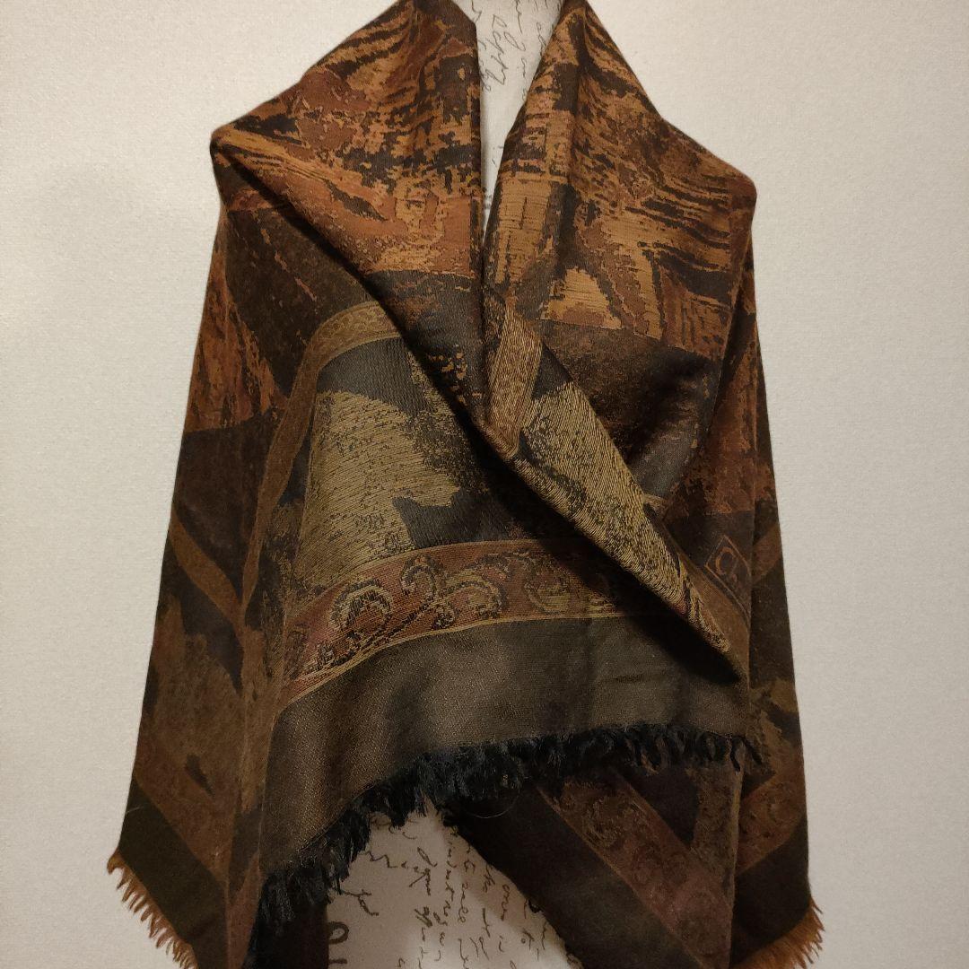 51 超美品　クリスチャンディオール　Dior　大判スカーフ　ストール