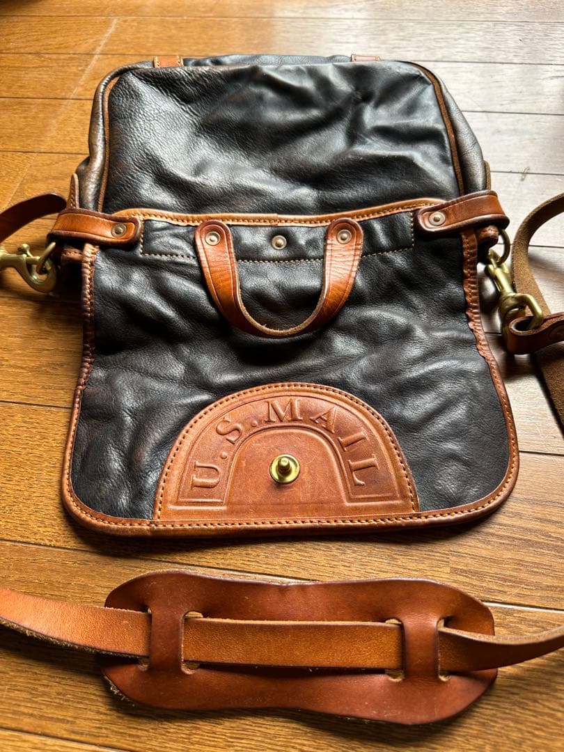 U.S.MAIL ポストマンバッグ ショルダーバッグ 本革 レザー