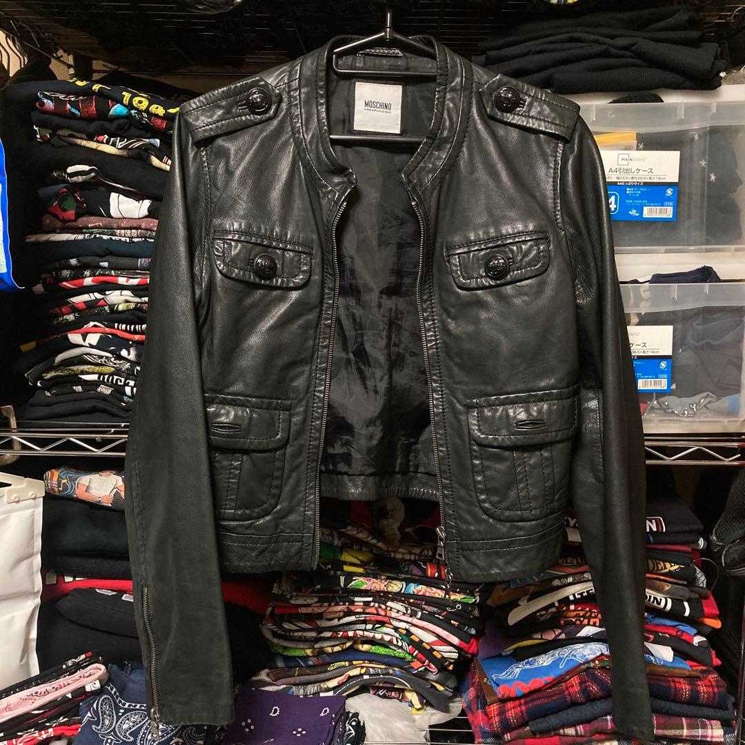 MOSCHINO CHEAPANDCHIC ラムレザージャケット サイズ40