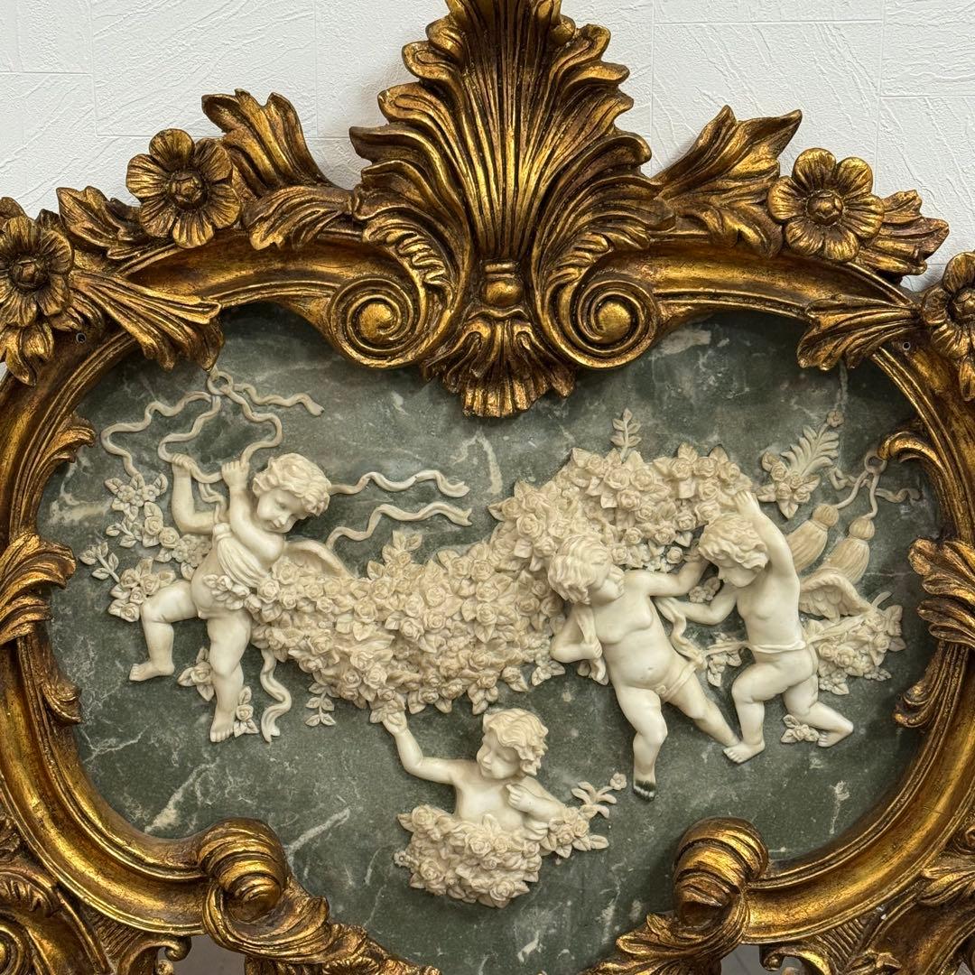 H21K102e アンティーク調 フレンチスタイル ロココ調ミラー