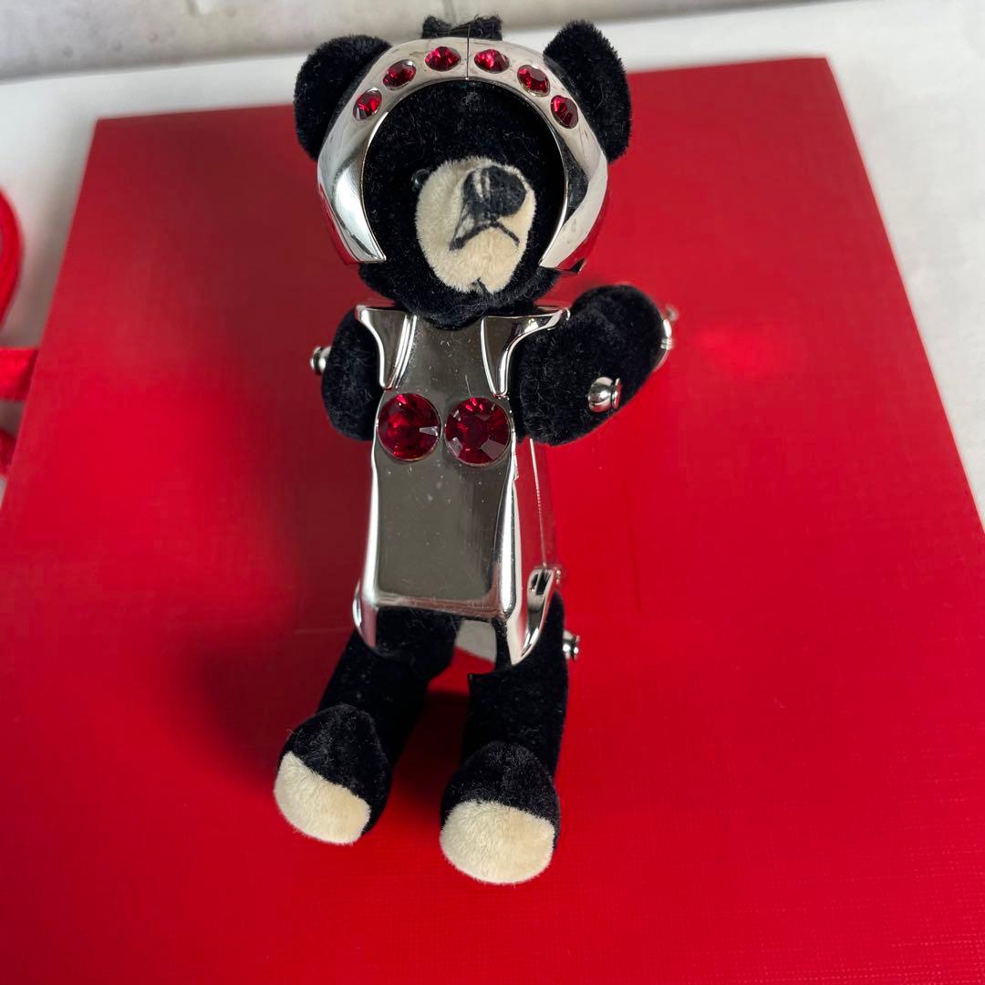 プラダ　チャーム　キーホルダー　くま　ベア　メタリック　ロボット