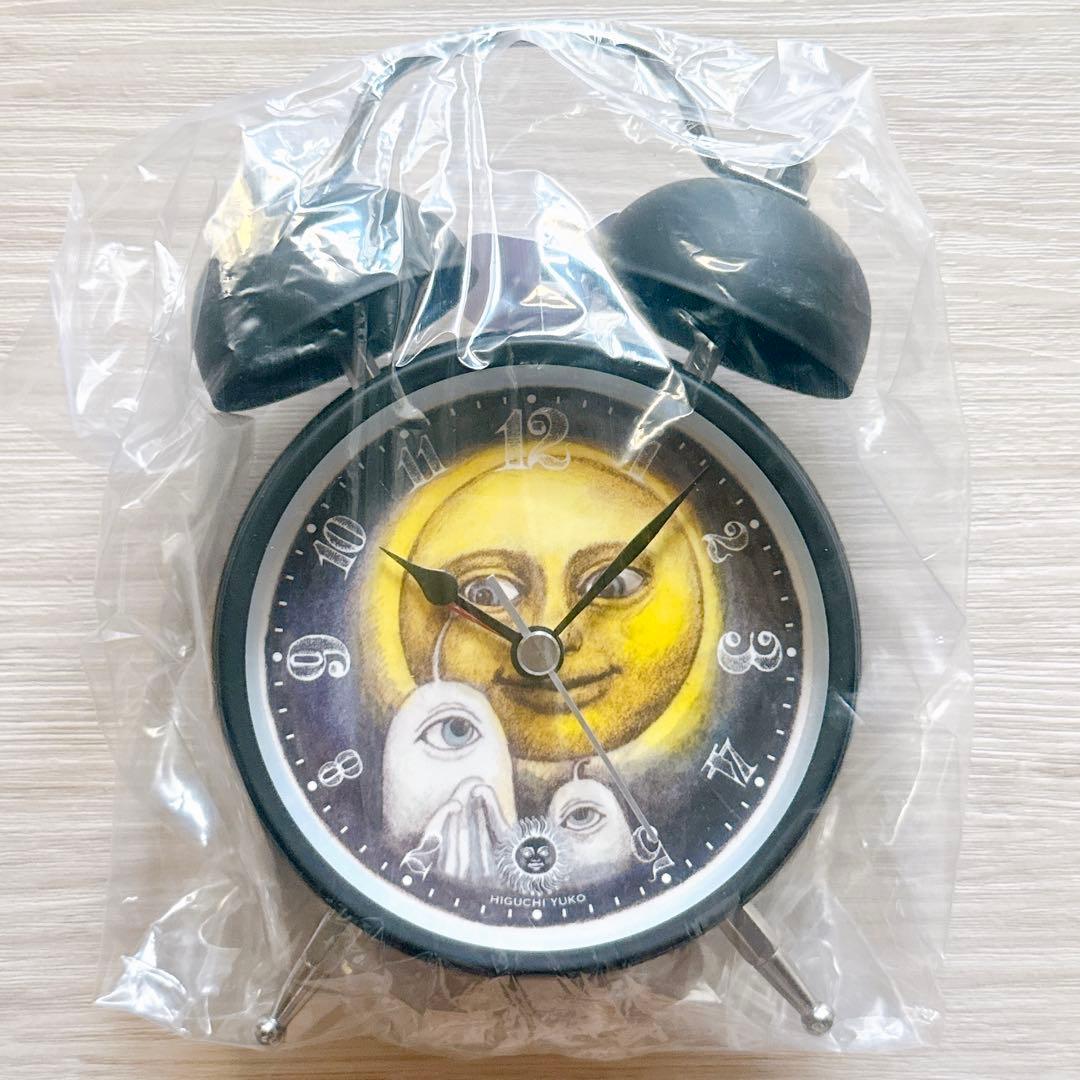 ヒグチユウコ 目覚まし時計 おつきさまをみつめるひとつめちゃん レトロ めざまし