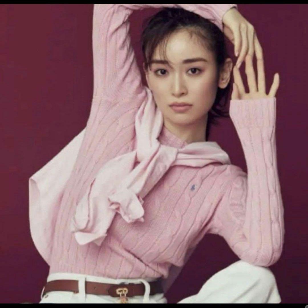 【極美品】ポロラルフローレン　ケーブルニット　大人気カラー　桜色　ピンク