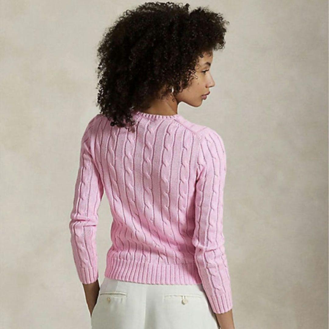 【極美品】ポロラルフローレン　ケーブルニット　大人気カラー　桜色　ピンク