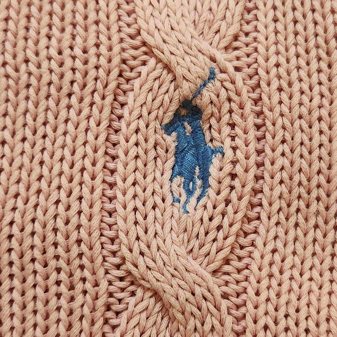 【極美品】ポロラルフローレン　ケーブルニット　大人気カラー　桜色　ピンク