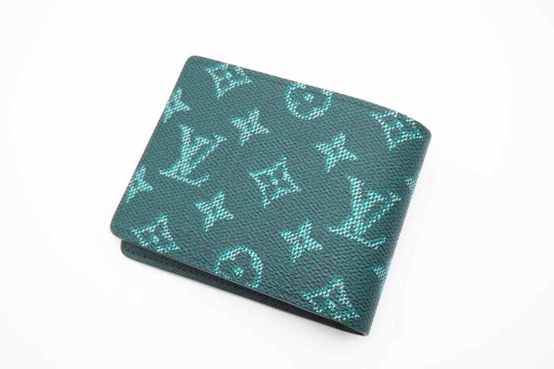 LOUIS VUITTON 二つ折り財布 ヘリテージ ミュルティプル Aランク