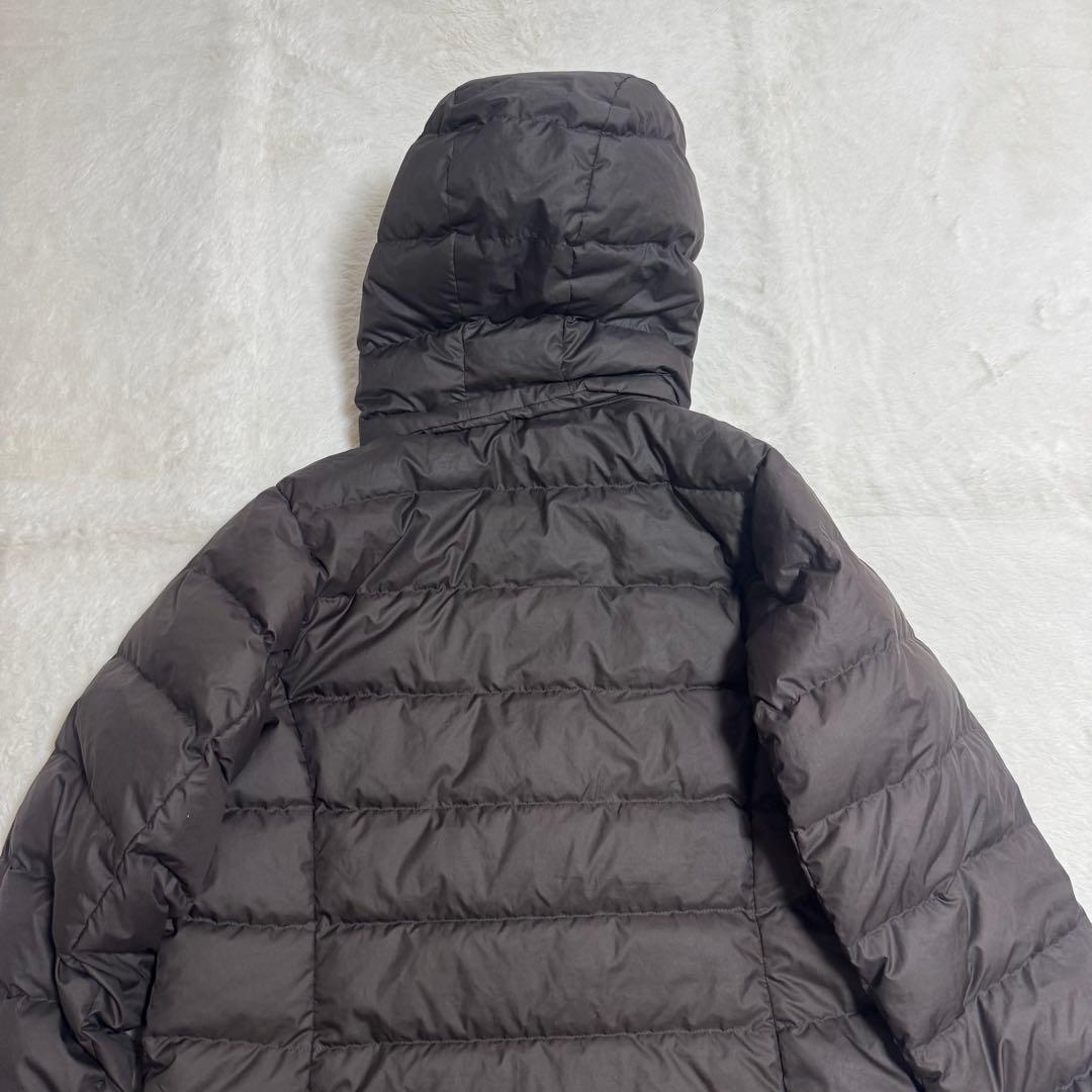 人気モンベル800FPトラベルダウンロングコートレディースXLブラウンロング丈