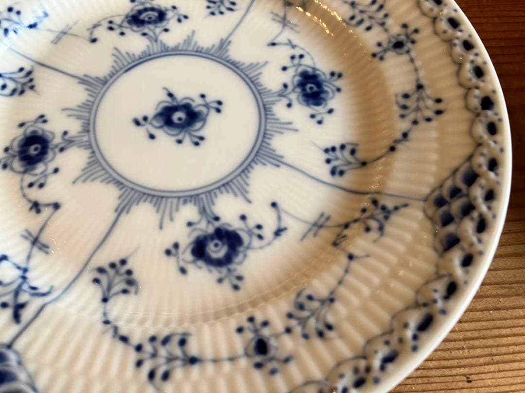 ロイヤルコペンハーゲン　ブルーフルーテッドハーフレース　17プレート×6