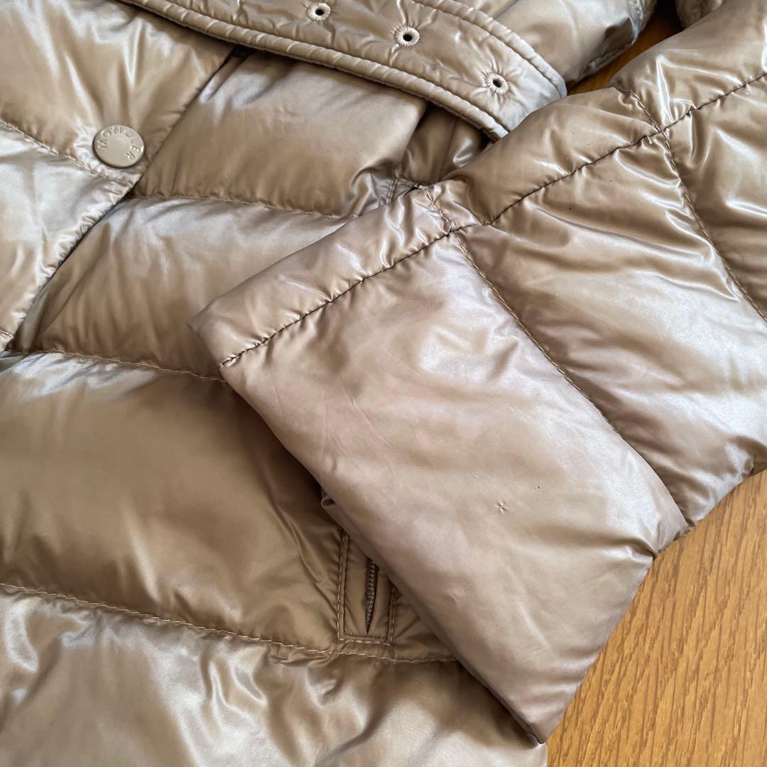 MONCLER ベージュ ダウンコート ベルト付き