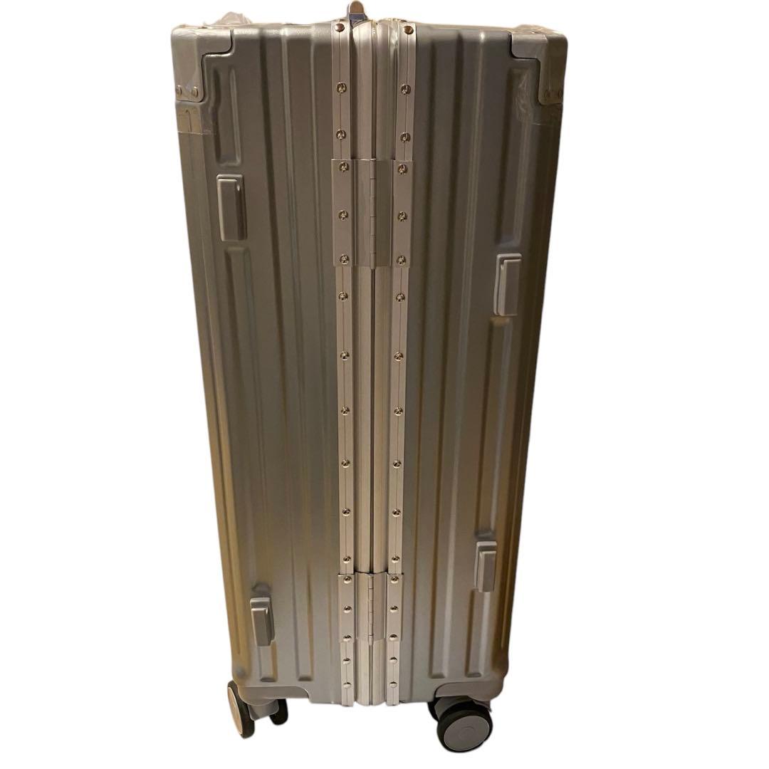 【スーツケース】アルミフレーム 機内持ち込み Lサイズ シルバー