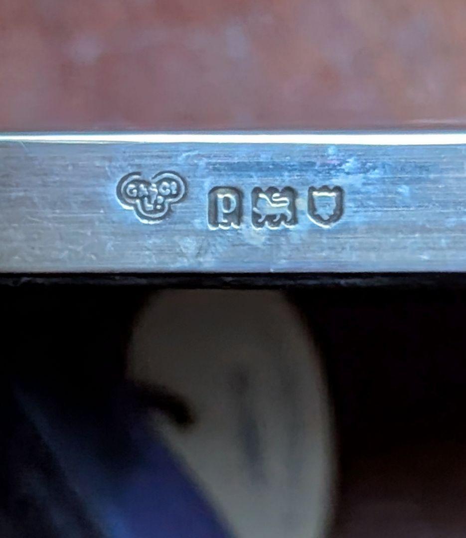 イギリスアンティーク 純銀フォトスタンド １９１３年ロンドン刻印 英国王室御用達