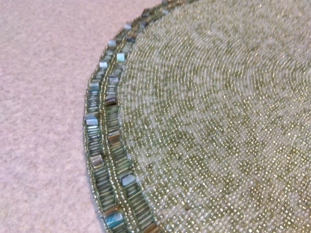 ★アメリカ★キムセイベルト★プレースマット★ビーズ★