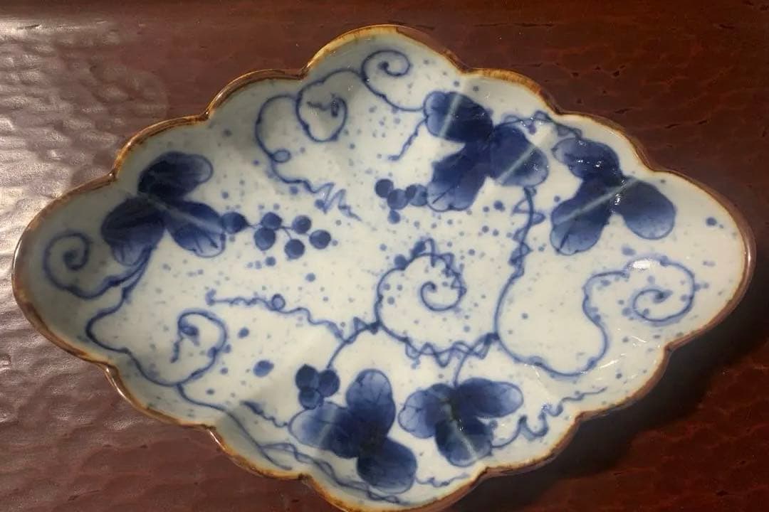 2枚　有田福泉窯　美品　変形皿