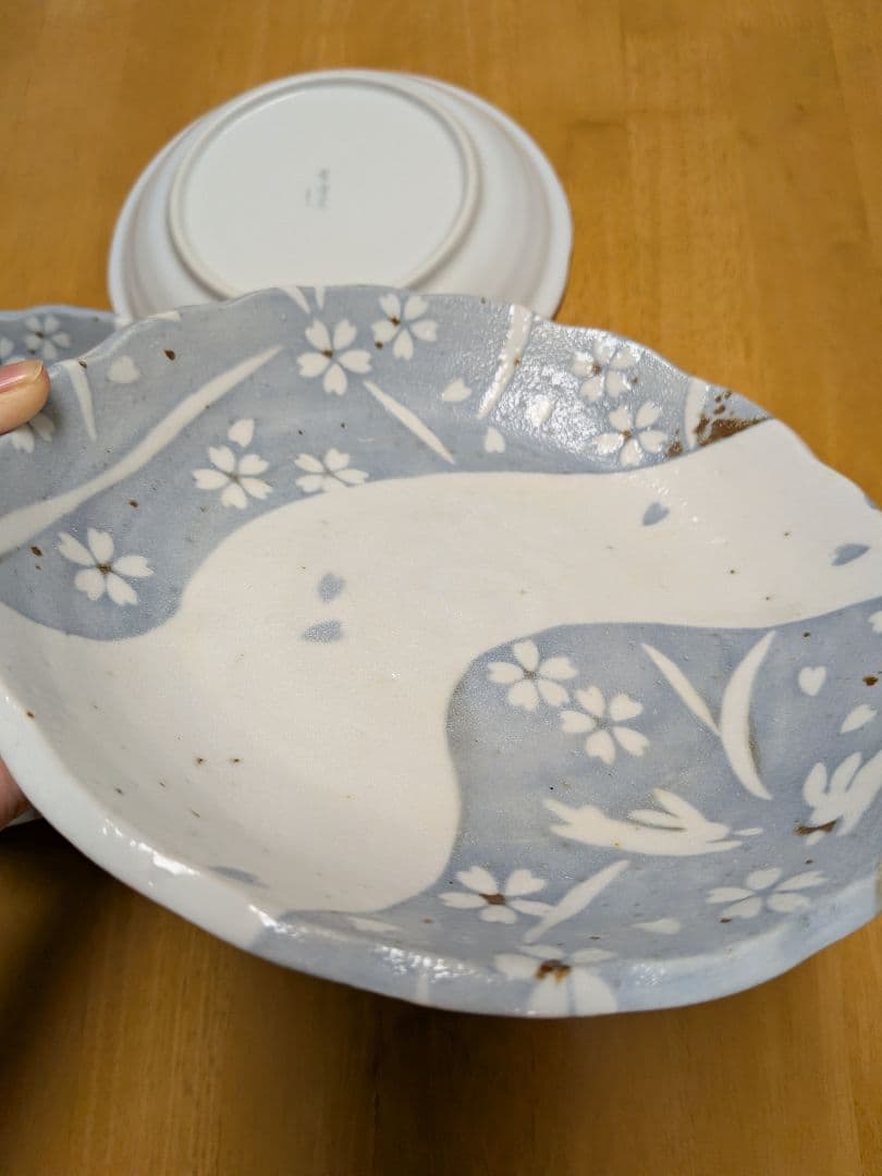 完全新品未使用20枚/美濃焼「志野うさぎ」シリーズ/2和盛皿やパスタにも