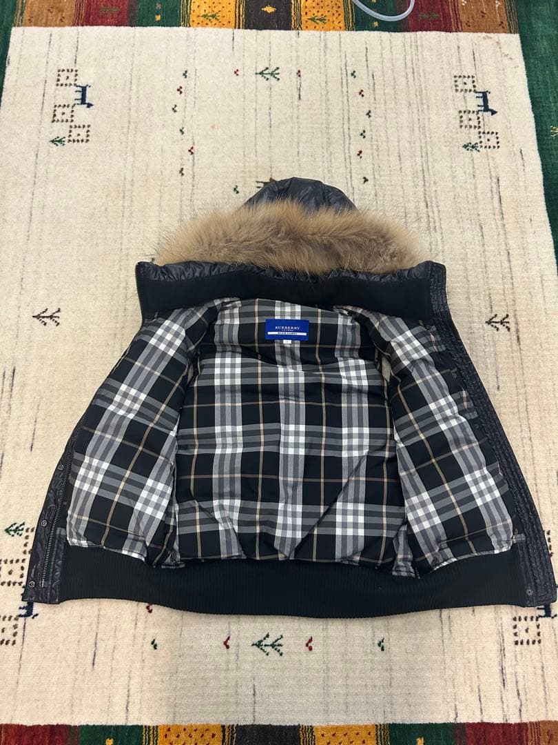 【美品】BURBERRY BLUE LABLEファー付きダウンベスト