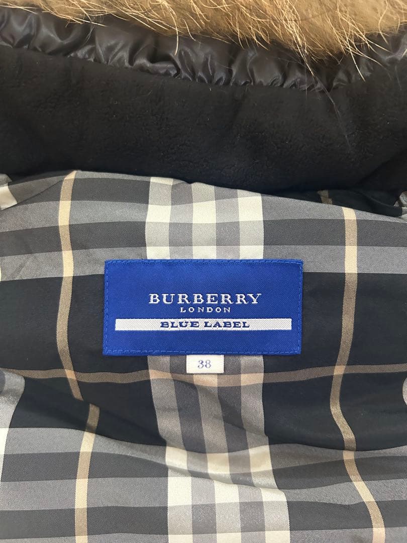 【美品】BURBERRY BLUE LABLEファー付きダウンベスト