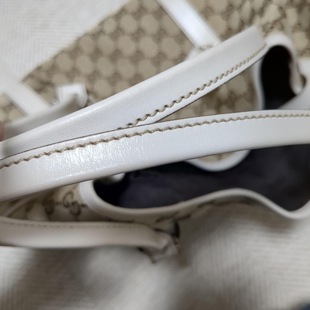 【美品】お値下げ*⁠.⁠✧GUCCI ベージュ GGキャンバス トートバッグ