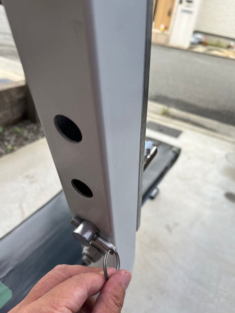 ２５０㎏対応ベンチプレスシャフト3段階調整有り引取り限定