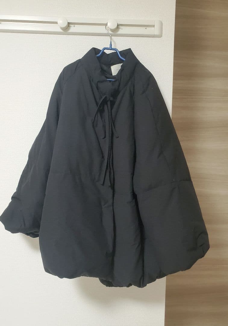 hinari　中綿リボンミドルコート　ダウン