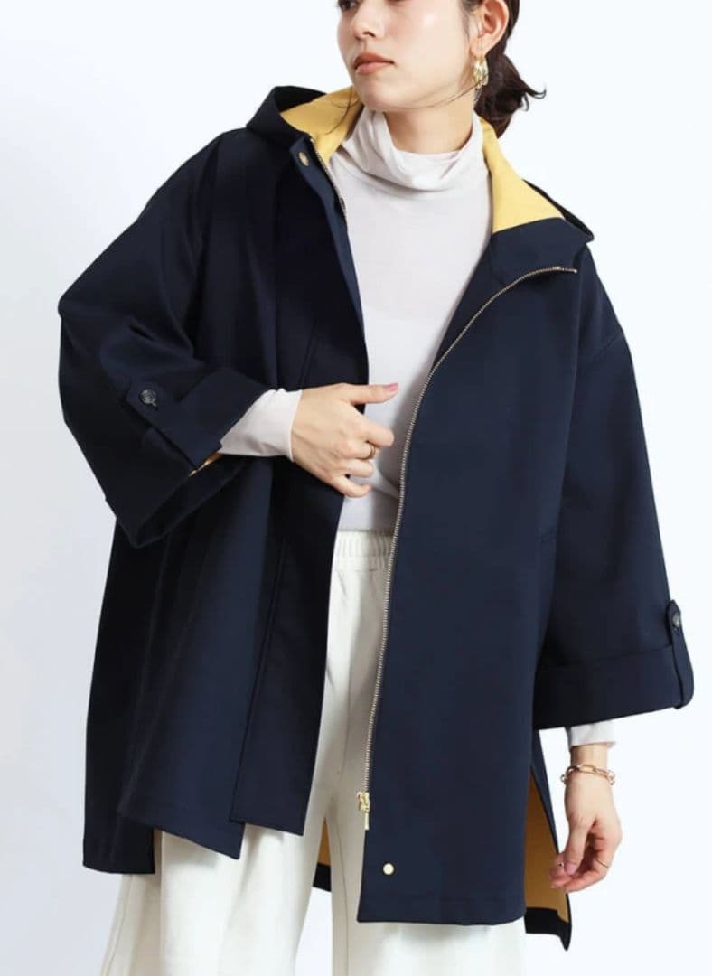 Grandtable　バイカラーオーバーコート