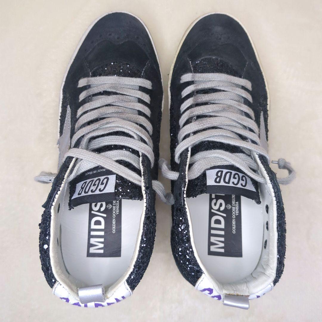 ゴールデングース 美品✨️36 MID STAR グリッタースエードスター