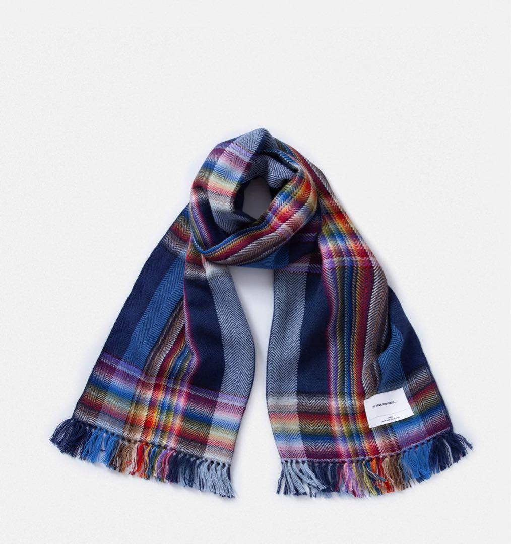 イノウエブラザーズ マフラー ストール　ネイビー