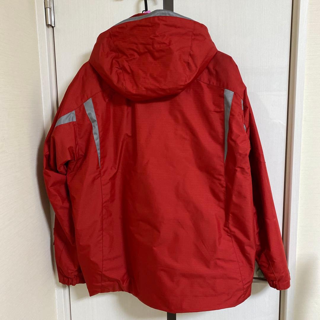 【美品】ellesse 赤 スキーウェア ニット帽付き