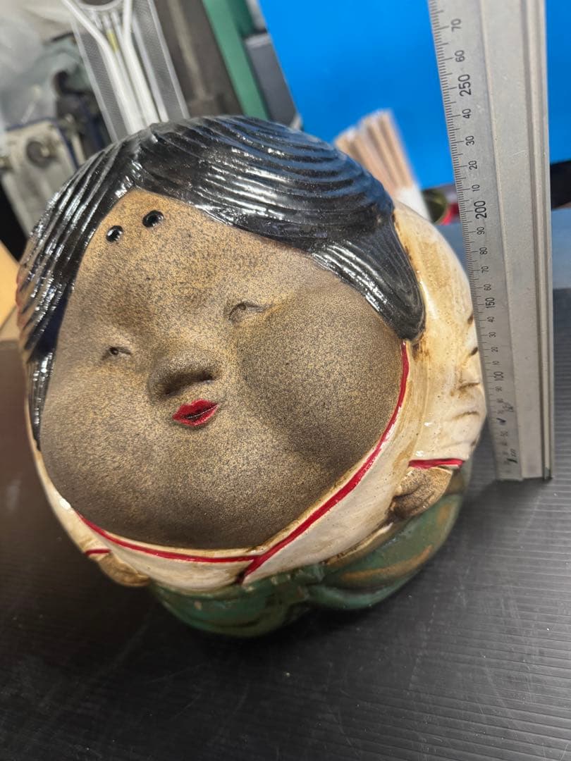 陶器製　おたふく　火鉢　しがらき