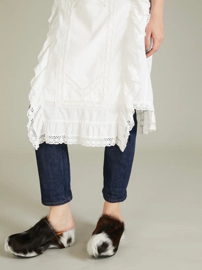 スカート crinklecrinklecrinkle rebuild apronskirt