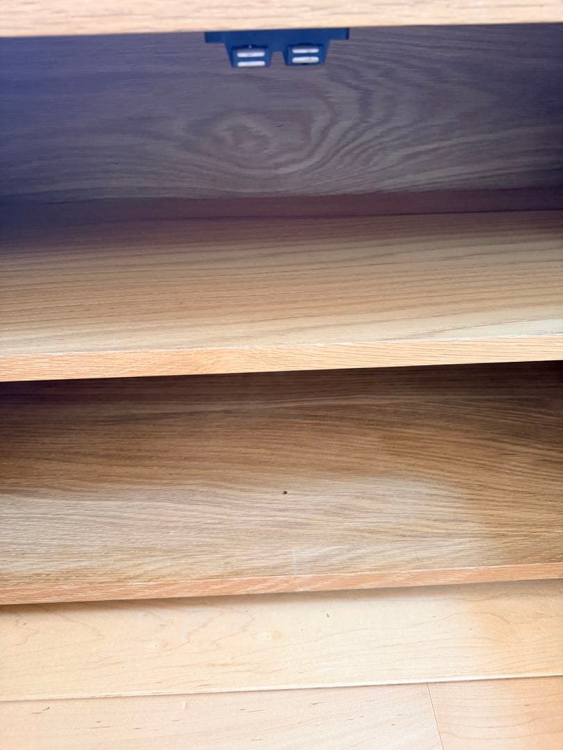 【送料込】廃盤商品 無印良品 スタッキングキャビネットB オーク テレビボード