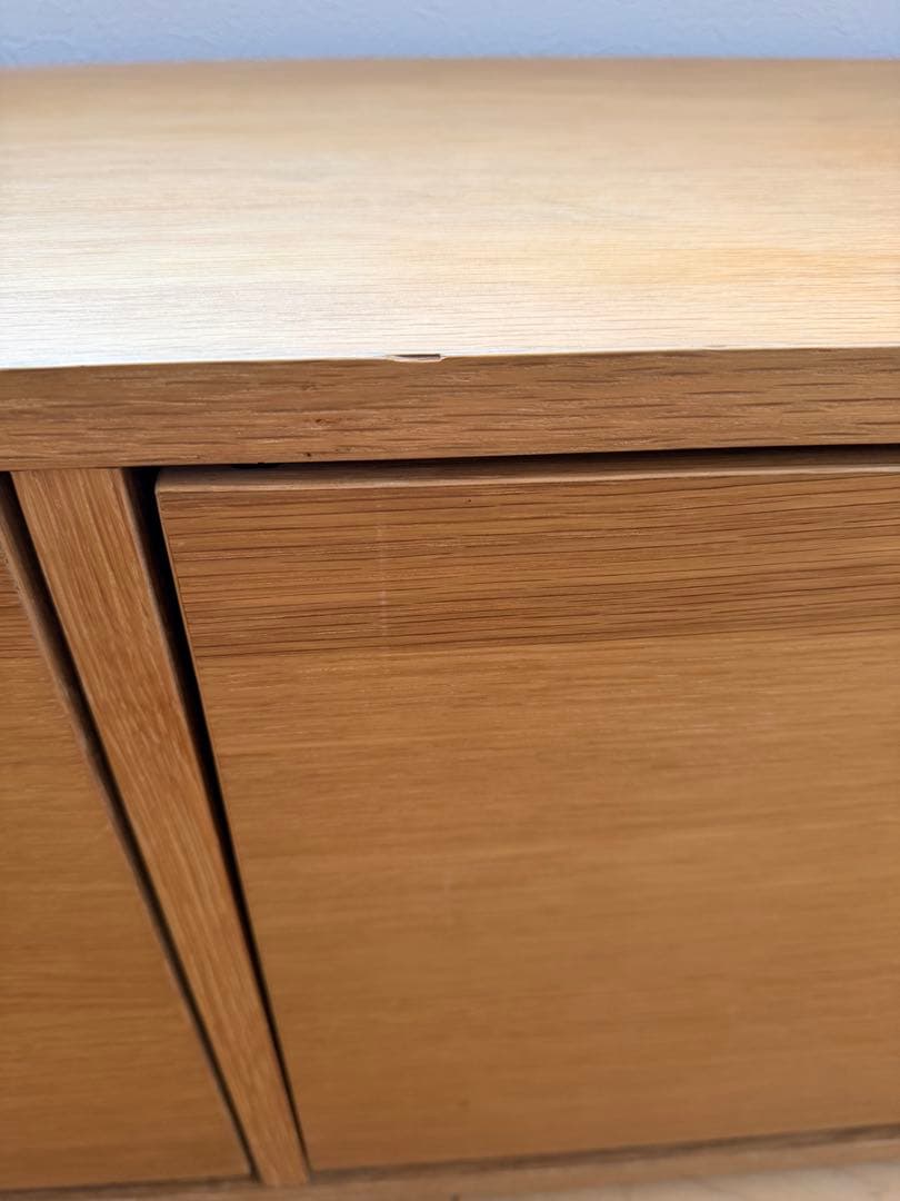 【送料込】廃盤商品 無印良品 スタッキングキャビネットB オーク テレビボード