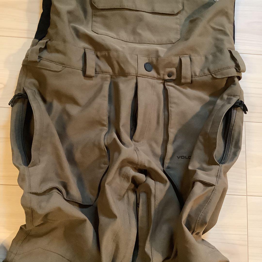 039 22-23 ボルコムVOLCOM スノーボードビブパンツ　S