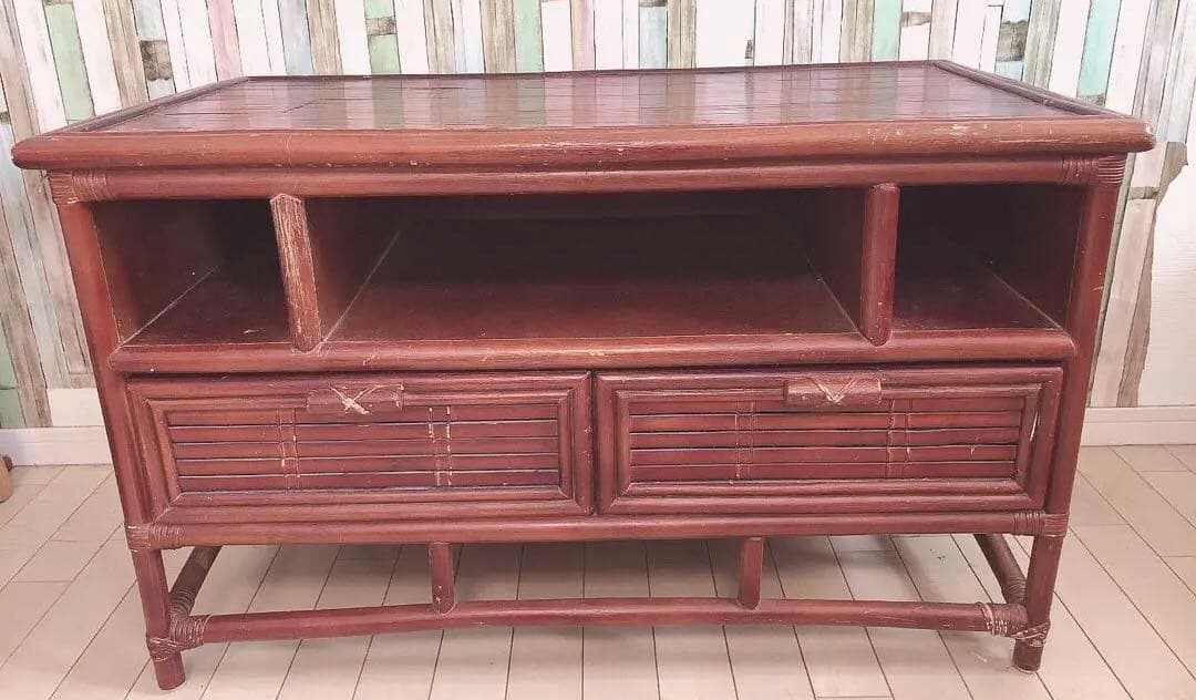 バリ島 テレビ台 テレビボード バンブー アジアン家具 ブラウン エスニック