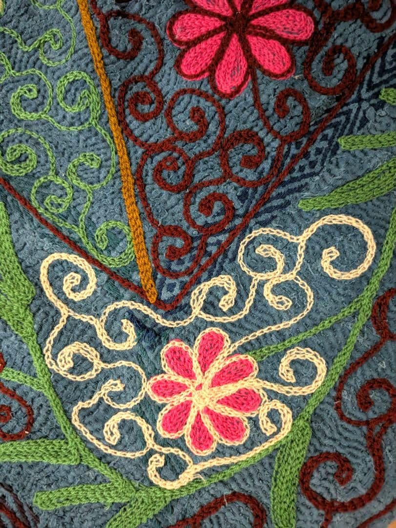 #145 ヴィンテージ ラリーキルト/ カンタキルト/ インディゴ染め　スザニ