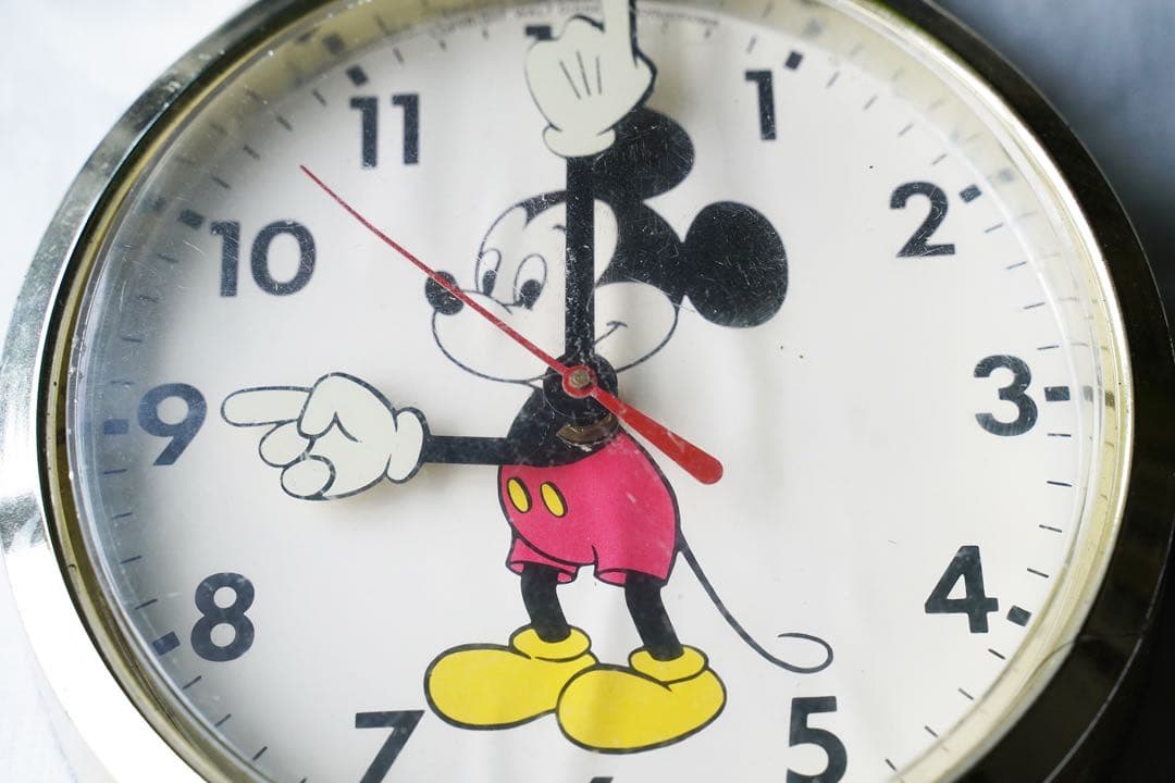 ヴィンテージ WELBY by ELGIN ディズニー ミッキー 壁掛け時計
